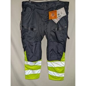 MASCOT 19679 Mens Accelerate Safe Trousers 42.5 With Kneepad Pockets Navy Hi Vis